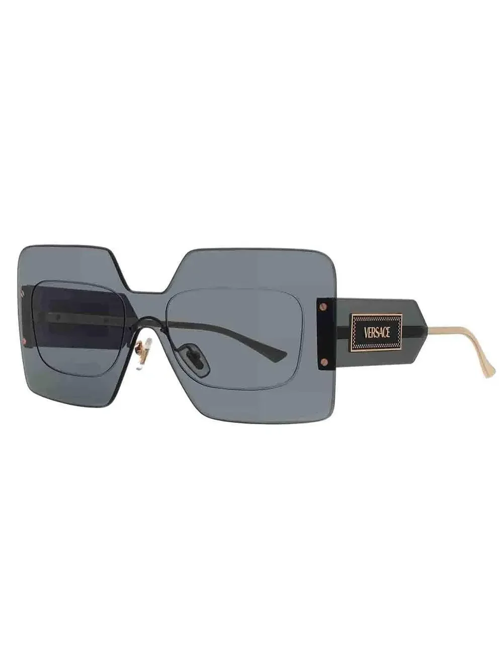 Versace Grey Shield Ladies Sunglasses #265228V22B